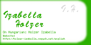 izabella holzer business card